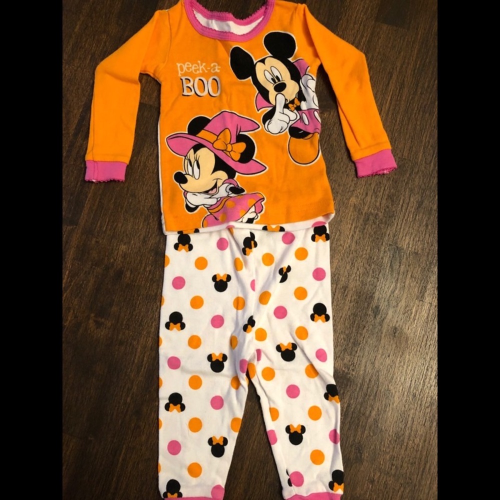 Minnie & Mickey Halloween Pajamas - 12 months